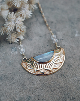 Natural Mystic Necklace in Gold Plated Brass