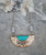 The Bahgsu Jewels Natural Mystic Necklace in Gold Plated Brass Turquoise