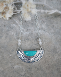 Natural Mystic Necklace in Sterling Silver