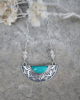 Natural Mystic Necklace in Sterling Silver