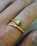 The Bahgsu Jewels Serpent Ring in Gold Plated Brass