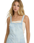 Beach Crush Demin Playsuit in Blue Mist