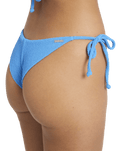 Rising Tide Tanga Tie Side  Bikini Bottoms in True Blue