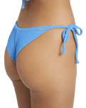 Rising Tide Tanga Tie Side  Bikini Bottoms in True Blue