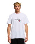 The Billabong Mens A.I. Argyle Premium T-Shirt in White