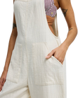Pacific Time Jumpsuit in White Cap