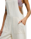 Pacific Time Jumpsuit in White Cap