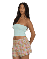 Sweet Check Walkshorts in Party Pink