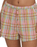 Sweet Check Walkshorts in Party Pink