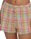 Sweet Check Walkshorts in Party Pink