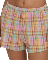 Sweet Check Walkshorts in Party Pink