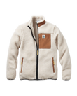 Trekker Sherpa Fleece Jacket in Warm Ivory