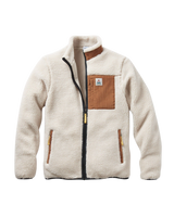 Trekker Sherpa Fleece Jacket in Warm Ivory
