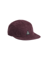 The Passenger Mens Fixie Cord 5 Panel Cap in Brambleberry
