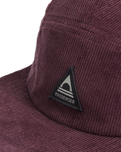 The Passenger Mens Fixie Cord 5 Panel Cap in Brambleberry