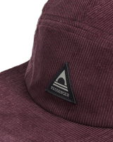The Passenger Mens Fixie Cord 5 Panel Cap in Brambleberry