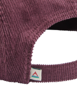 The Passenger Mens Fixie Cord 5 Panel Cap in Brambleberry