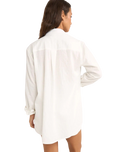 Textured Overswim Shirt in Off White