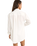 Textured Overswim Shirt in Off White