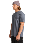 The Billabong Mens Arch Wave T-Shirt in Ombre Blue