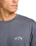 The Billabong Mens Arch Wave T-Shirt in Ombre Blue