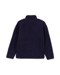 Boys Muzzer Fuzzar Zip Fleece Jacket in Dark Purple