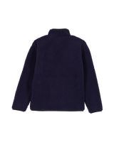 Boys Muzzer Fuzzar Zip Fleece Jacket in Dark Purple