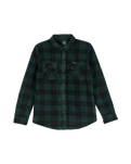 Boys Bowered Fleece Overshirt in Scarab