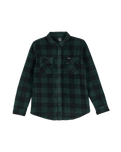 Boys Bowered Fleece Overshirt in Scarab