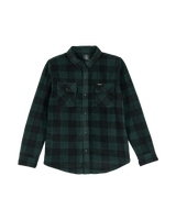 Boys Bowered Fleece Overshirt in Scarab