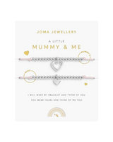 The Joma Jewellery Duo A Little Mummy And Me Bracelet in Silver Plating