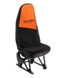 Single Car Seat Cover in Orange & Black