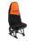 Single Car Seat Cover in Orange & Black