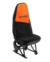 Single Car Seat Cover in Orange & Black