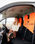 Single Car Seat Cover in Orange & Black