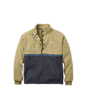 Woodlander Polar Fleece Jacket in Warm Beige Marl & Charcoal