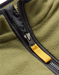The Passenger Mens Set Off Polar 1/4 Zip Fleece Jacket in Khaki