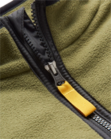 The Passenger Mens Set Off Polar 1/4 Zip Fleece Jacket in Khaki
