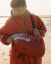 Compression Travel Bag in Burnt Orange & Stone