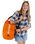 Compression Travel Bag in Orange