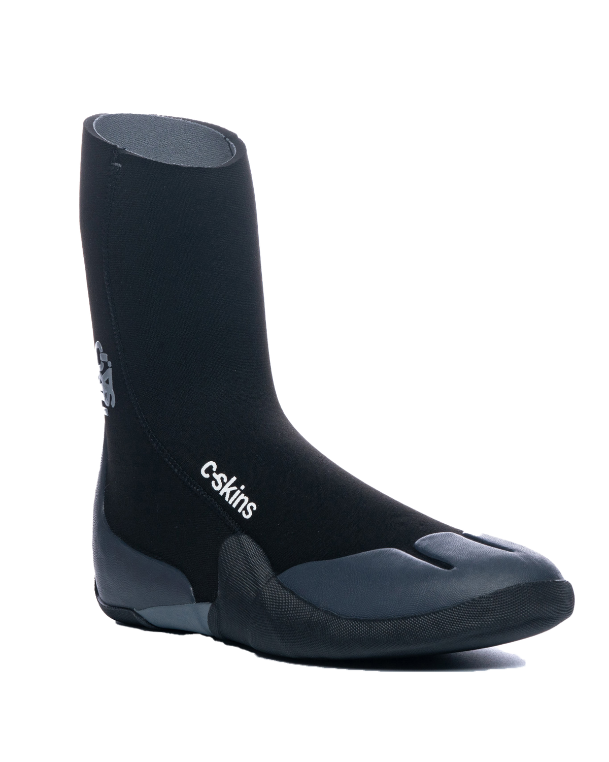 Legend 5mm Round Toe Wetsuit Boots in Black & Charcoal