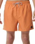 Offset Volley 15" Boardshorts in Dusty Orange