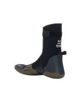 NuWave 5mm Round Toe Wetsuit Boots in Black & Charcoal