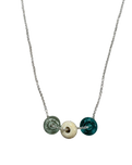Cornish Coast Trio Necklace in Sand
