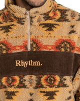 High Noon 1/4 Zip Fleece Jacket in Tan