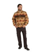 High Noon 1/4 Zip Fleece Jacket in Tan