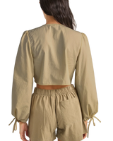 Desi Blouson Top in Sage