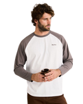 The Rhythm Mens Foster Shirt in Bone