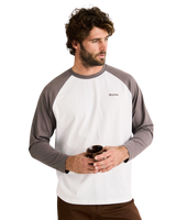 The Rhythm Mens Foster Shirt in Bone
