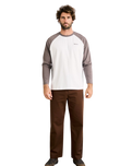 The Rhythm Mens Foster Shirt in Bone